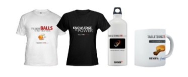 Table Tennis Shirts, Apparel, Mugs